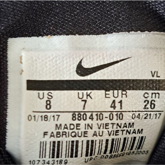 Nike Size 8 Mens Alpha Menace Pro Mid Football Cleats Black Silver - Picture 11 of 12